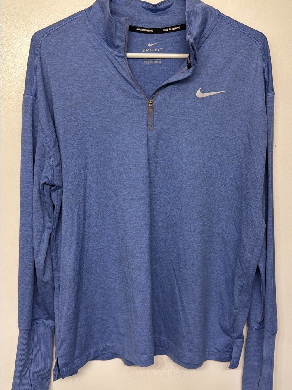 Nike Light Blue Dri-FIT Quarter-Zip Pullover